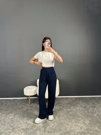 Riona Lacivert Cırt Bantlı PantolonGausPANTOLONGU007220