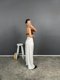 Avis Beyaz Poliviskon Bol Paça PantolonGausPANTOLONGU008642