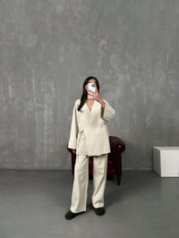 Rozali Taş Gabardin Kimono İkili TakımGausTAKIMGU100561