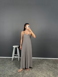 Jovita Çizgili Askılı Elbise GausELBİSEGU008192