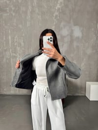 Rani Gri MD Astarlı Kaşe CeketGausCEKETGU00904150
