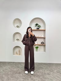 Albi Kahve Modal Kumaş Kapüşonlu TakımGausTAKIMGU00903572