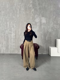 Piqu Haki ZR Muadil Kemerli PantolonGausPANTOLONGU00903898