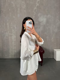 Ole Beyaz Oversize GömlekGausGÖMLEKGU100792