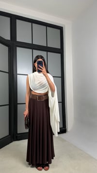 Acı Kahve Modal Kumaş Basic Etek GAUS-01559GAUSETEKGAUS-01559