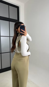 Yeşil Cep Detaylı Palazzo Pantolon GAUS-00803GAUSPANTOLONGAUS-00803