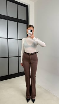 Kahve Kemerli Çelik Pantolon GAUS-00706GAUSPANTOLONGAUS-00706