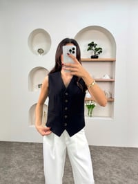 Velas Siyah Kaşe YelekGausYELEKGU00903480