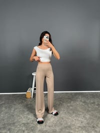 Bancy Taş Çımalı Rahat Modal PantolonGausPANTOLONGU008392