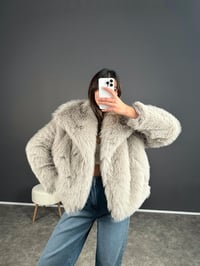 ZR Muadil  Açık Gri Viral KürkGausMONTGU002605