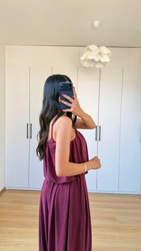 Mürdüm OYS Model Crop Üst Pantolon İkili Modal Kumaş Takım GAUS-01602GAUSTAKIMGAUS-01602
