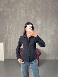 Neval Siyah Slim Fit GömlekGausGÖMLEKGU00904334