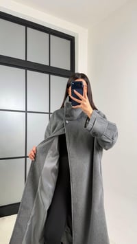 Antrasit Dik Yaka Astarlı Kaban GAUS-00846GAUSKABANGAUS-00846