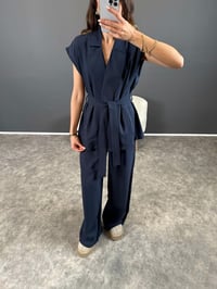 Liu Lacivert Zr Model Yelekli İkili TakımGausTAKIMGU004438