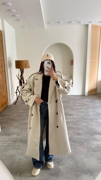 Taş Astarlı Kuşaklı Premium Kaşe Kaban GAUS-00505GAUSKABANGAUS-00505