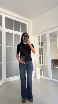 Koyu Mavi Kesik Paça Push Up Jean GAUS-02070GAUSDenim PantsGAUS-02070