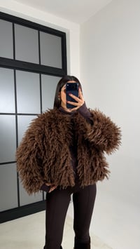 Kahve Saçaklı Astarlı Kürk GAUS-00750GAUSCEKETGAUS-00750