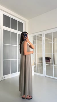 Haki OYS Model Sıfır Kol Basic Elbise GAUS-01729 GAUS-01728GAUSELBİSEGAUS-01729