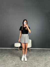 Kiew Gri Şortlu Pileli Etek GausETEKGU003990