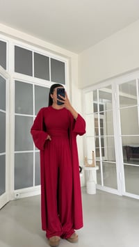 Bordo Yumuşak Dokulu Likralı 3'lü Premium Takım GAUS-01494GAUSSuitsGAUS-01494