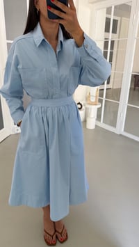 Mavi Tencel Denim Etek GAUS-01871GAUSETEKGAUS-01871