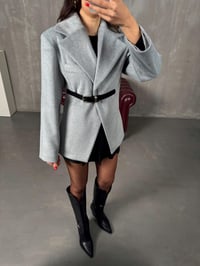 Antony Gri MD Model Belden Kemer Detaylı Astarlı CeketGausCEKETGU00904295