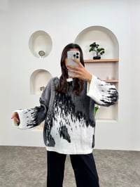 Dide Gri Desenli Triko KazakGausKAZAKGU00903724