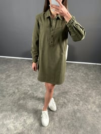 ORJ Haki Denim Elbise GausELBİSEGU004560