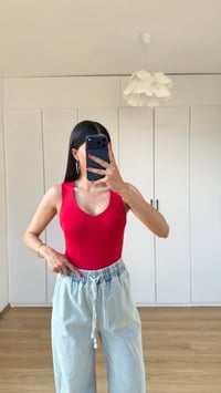Kırmızı Basic Bodysuit GAUS-01564GAUSBODYSUİTGAUS-01564