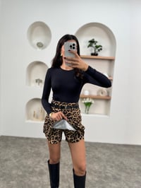 PRY Leopar Kemerli Şort EtekGausETEKGU00903502