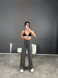 Olya Gri Beli Lastikli PantolonGausPANTOLONGU004428