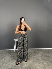 Orsa Beli Lastikli Yüksek Bel Paçası Biritli Pantolon GausPANTOLONGU008246