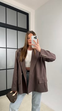 Kahve Keten Blazer Premium Ceket GAUS-01115GAUS السترات  GAUS-01115