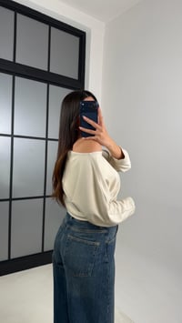 Taş Kayık Yaka Modal Kumaş Bluz GAUS-00795GAUSBLUZGAUS-00795