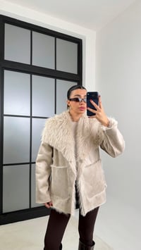 Taş Çift Taraflı Tasarım Kürk Mont GAUS-00691GAUSMONTGAUS-00691