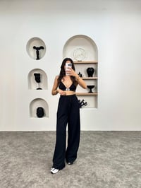 ZR Siyah Beli Lastikli Eşofman AltıGausEŞOFMANGU008946