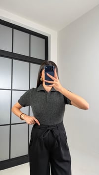 Antrasit Polo Yaka MD Muadil Yumuşak Dokulu Kazak GAUS-00864GAUSKAZAKGAUS-00864