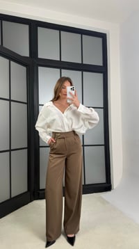 Haki Gold Toka Detaylı Pantolon GAUS-01168GAUSPantsGAUS-01168