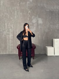 Siyah Payet Püsküllü PantolonGausPANTOLONGU00904247