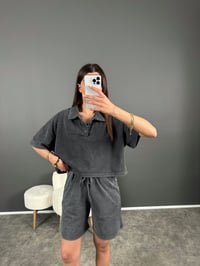 Polo Yaka Eskitme Şortlu İkili Takım GausTAKIMGU007980