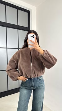 Kahve Astarlı Bomber Kürk Ceket GAUS-00513GAUSCEKETGAUS-00513