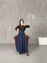 Jolena Lacivert Astarlı Vual Kumaş EtekGausETEKGU100355