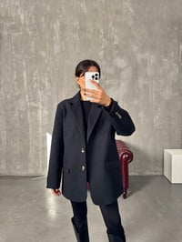 Dany Lacivert Astarlı Kaşe Blazer CeketGausCEKETGU00903848