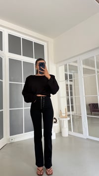 Siyah Düğme Detaylı Likralı Tasarım Jean GAUS-02148GAUSDenim PantsGAUS-02148