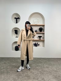 Espe Taş Premium Astarlı İkili Sihirli TrençkotGausKABANGU0090344