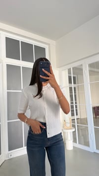 Krem Muadil Triko Bluz GAUS-02088GAUSBlouseGAUS-02088