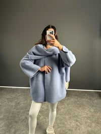 Almina Mavi Atkılı KabanGausKABANGU002909