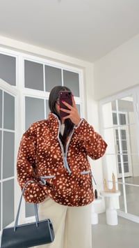 Bambi Desenli Fermuarlı Polar Sweatshirt GAUS-01916 GAUS-02316GAUSSWEATSHIRTGAUS-02316