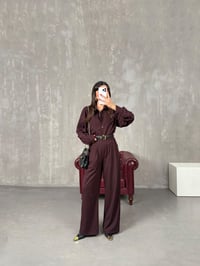 Simev Bordo Gömlek Pantolon İkili TakımGausTAKIMGU100597