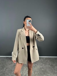 Premium Bej Astarlı Blazer Ceket GausCEKETGU007286